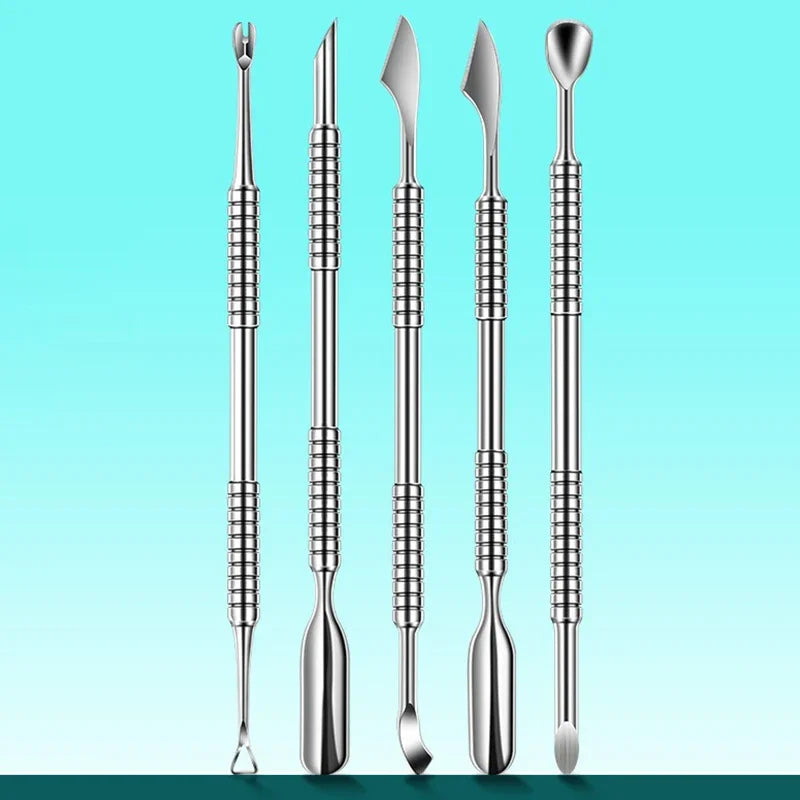 Double-ended Stainless Steel Cuticle Pusher Nail Manicures Remover Manicure Sticks Nail Art Tools Nail Cuticle Pusher
